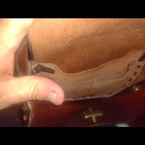 Genuine handmade leather purse